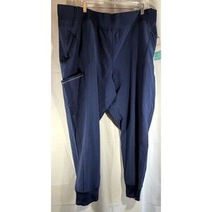 Infinity By Cherokee Antimicrobial Uniform Navy Pants Size 3XL NWT